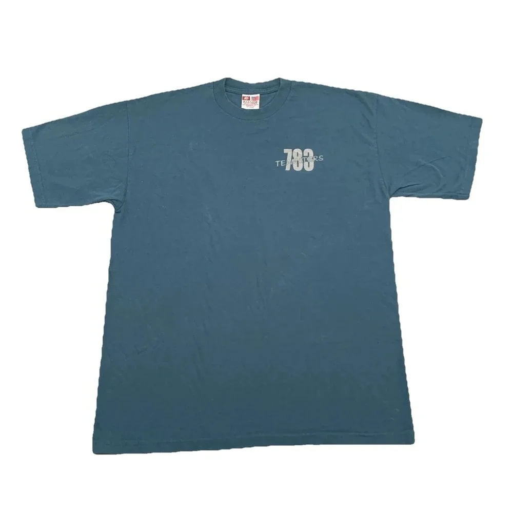 Vintage T shirt Teamsters Local 783 Louisville Ky Teal‎ XL Union USA Retiree RIP